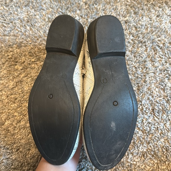 Ashley Blue Faux Snakeskin Ankle Booties - Picture 5 of 9